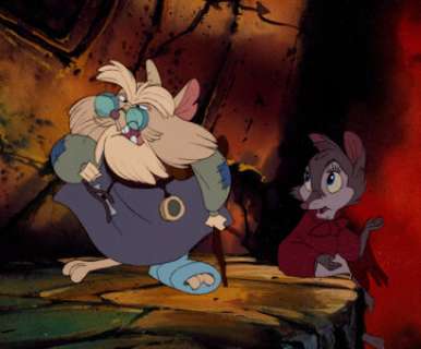 The Secret of NIMH Mrs. Brisby and Mr. Ages Production Cel Setup and Custom Background (United Artists/Don - | Heritage
