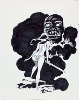 Bruce Timm Red Sonja Illustration Original Art (undated). Red Sonja’s back! Well, her backside, that is... as - | Heritage
