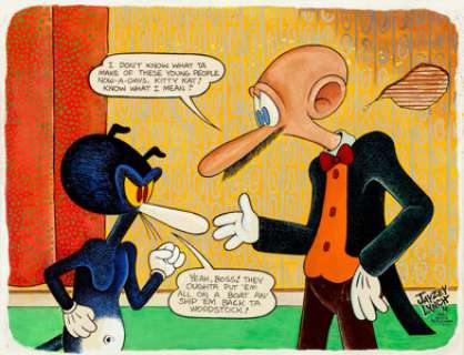 Jay Lynch (as Jayzey Lynch) - Nard n’ Pat Painting Original Art (1974). A funny painting that is a bit of a - | Heritage