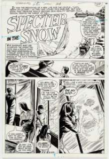 John Calnan Ghosts #20: "Specter in the Snow" Complete 6-Page Story Original Art (DC Comics, 1973). - | Heritage