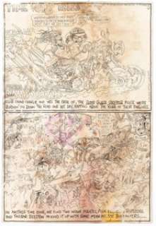 S. Clay Wilson Yellow Dog Vol. 2 #2 Complete 5-Page Story Original Art (The Print Mint, 1969).... (Total: 5 Original Art) | Heritage