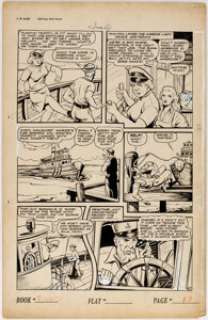 Alex Blum and Matt Baker (attributed) Seven Seas Comics #1 Story Pages 2-3 Original Art (Leader Enterprises, 1946)... (Total: 2 Original Art) | Heritage