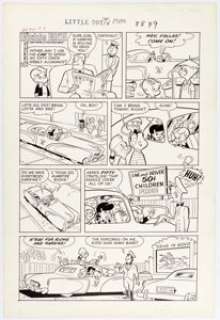 Little Dot #16 Richie Rich One-Page Story Original Art (Harvey, 1956). Little Dot and Little Lotta appear on - | Heritage