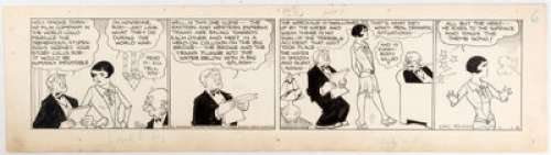 Chic Young Dumb Dora Daily Comic Strip Original Art dated 1-4-30 (King Features, 1930).... | Heritage