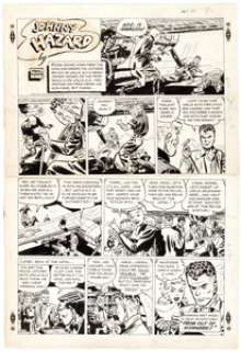 Frank Robbins Johnny Hazard Sunday Comic Strip Original Art dated 8-3-47 (King Features Syndicate, 1947).... | Heritage