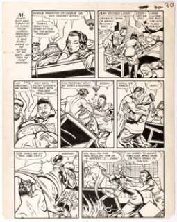 Dan Zolnerowich T-Man #7 Page 6 Original Art (Quality Comics, 1952).... | Heritage