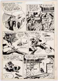 Lee Elias Black Cat #8 Partial Story Pages 6-9 Original Art (Harvey, 1947).... (Total: 4 Original Art) | Heritage