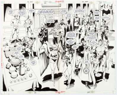 Val Semeiks and Prentis Rollin DC 2000 #1 Double Splash Pages 54-55 Original Art Group of 2 (DC, 2000).... (Total: 2 Original Art) | Heritage