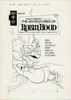 Sparky Moore Walt Disney Productions The Adventure of Robin Hood #7 Cover Original Art (Western, 1975).... | Heritage