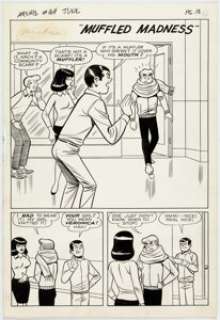 Harry Lucey Archie #164 Complete 6-Page Story "Muffled Madness" Original Art (Archie, 1966).... (Total: 6 Original Art) | Heritage