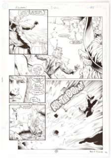 Ken Hooper and Bob Dvorak Aquaman #1 Page 21 Original Art (DC, 1991)....