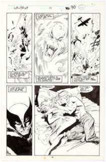 John Buscema and Bill Sienkiewicz Wolverine #14 Story Page 22 Original Art (Marvel, 1989).... | Heritage