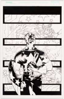 Tony Harris and Ray Snyder - Captain America Illustration (2001)....