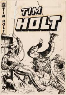 Frank Bolle Tim Holt #33 Cover Original Art (Magazine Enterprises, 1953).... | Heritage