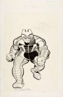 Walt Simonson and Joe Rubinstein Official Handbook of the Marvel Universe #13 "The Destroyer" Page 16 Illustration... | Heritage