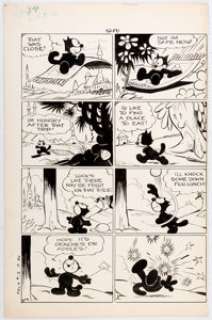 Otto Messmer Felix the Cat #12 Page 34 Original Art (Dell, 1949-50).... | Heritage