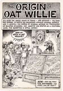 Jack "Jaxon" Jackson Oat Willie #1 Splash Page Original Art (Austintatious, Inc., 1987).... | Heritage