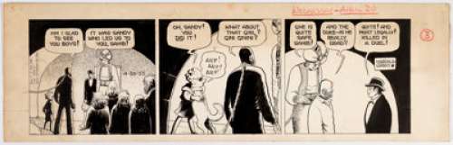 Harold Gray Little Orphan Annie Daily Comic Strip Original Art 4-20-55 (News Syndicate Inc., 1955).... | Heritage