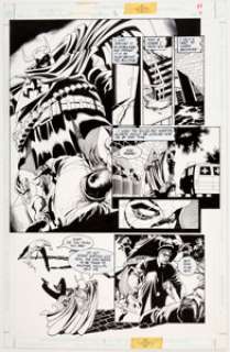 Joe Quesada and Kevin Nowlan Batman: Sword of Azrael #3 Story Page 9 Original Art (DC, 1992).... | Heritage