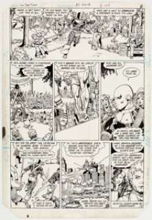 George Pérez, Dick Giordano, and Mike DeCarlo Tales of the Teen Titans #43 Story Page 6 Original Art (DC, 1984).... | Heritage