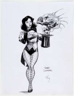 - Tom Fowler Zatanna the Magician Original Art, Inscribed (c. 2000s)....