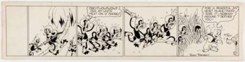 Riley Thomson Bobo & Herman Daily Comic Strip Demo Original Art (c. 1940s).... | Heritage