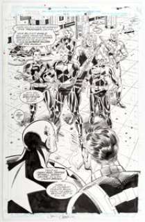  - John Heebink and Don Hudson Nick Fury, Agent of S.H.I.E.L.D. #44 Splash Page 23 Original Art (Marvel, 1993). Captain -