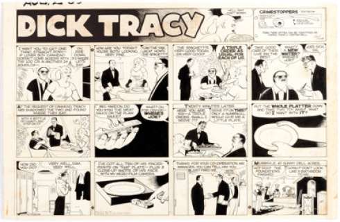 Chester Gould Dick Tracy Sunday Comic Strip Original dated 8-2-53 (The Chicago Tribune, 1953).... | Heritage