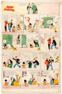 Frank Willard Moon Mullins Hand-Colored Sunday Comic Strip Original Art dated 3-30-24 (Chicago Tribune Syndicate, ... | Heritage
