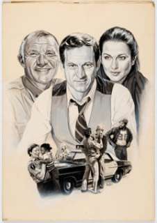 Bob Larkin TV Guide "Hill Street Blues" Unused Cover Painting Original Art (TV Guide Magazine Group, 1981).... | Heritage
