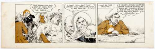Jose Louis Salinas The Cisco Kid Daily Comic Strip Original Art dated 7-25-51 (King Features Syndicate, 1951).... | Heritage