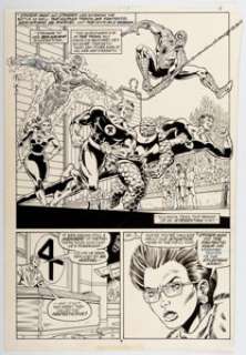 Javier Saltares and Randy Emberlin Web of Spider-Man Annual #5 Story Page 4 Fantastic Four Original Art (Marvel, 1... | Heritage