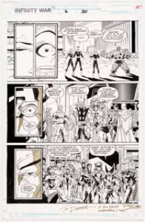 Ron Lim and Al Milgrom Infinity War #6 Original Art (Marvel Comics, 1992).... | Heritage