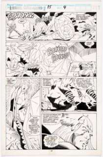  - Joe Barney and Frank Turner Marvel Super-Heroes #15 Story Page 9 Original Art (Marvel, 1993)....