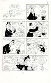 Bud Sagendorf Popeye #40 and 81 Panel Pages Original Art Group of 5 (Dell/King Features, 1957/1966).... (Total: 5 Original Art) | Heritage