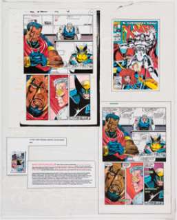  - Joe Rosas Uncanny X-Men #296 Story Page 15 Production Color Guide (Marvel, 1993)....