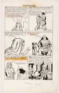 Jack Kirby and Dick Ayers Classics Illustrated #35 "The Last Days of Pompeii" Story Page 30 Original A... | Heritage