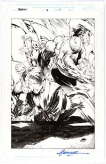 Cedric Nocon, Jaime Mendoza, and Hackshack Studios Beast #2 Splash Page 1 Original Art (Marvel, 1997)....