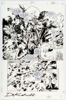 Adam DeKraker and Andy Lanning Titans #19 Story Page 11 Original Art (DC, 2000)....