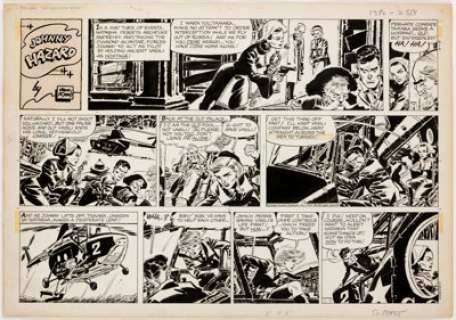Frank Robbins Johnny Hazard Sunday Comic Strip Original Art Group of 3 (King Features Syndicate, 1967-74). - | Heritage