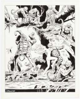 Frank Thorne Ghita: The Sword of Eros Plate #1 Illustration Original Art (Blackthorne Publishing, 1985).... | Heritage