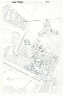 Tone Rodriguez and Digital Chameleon Snake Plissken Chronicles #3 Cover (CrossGen, 2003). Snake Plissken is back -