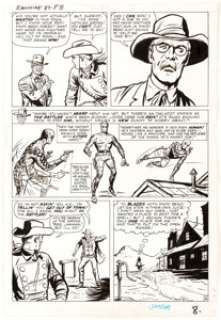 Dick Ayers Rawhide Kid #37 Story Page 6 Original Art (Marvel, 1963). A town’s sheriff gives the Kid the lowdown on - | Heritage