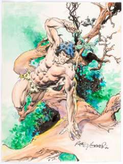 Rudy Nebres - Tarzan Illustration Original Art (c. 1970s). Rudy Nebres was one of the influx of new talent to DC - | Heritage