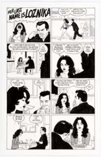 Jaime Hernandez Love and Rockets #18 Story Page 6 "Frogmouth" Velvet Original Art (Fantagraphics, 2007). - | Heritage