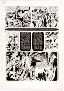 Frank Thorne 1994 "Ghita of Alizarr" Story Page 6 Original Art (Warren, 1980). The remains of Khan-Dagon - | Heritage