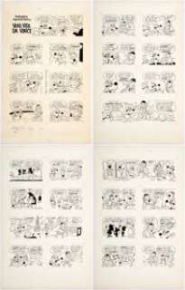 Mel Crawford (attributed) Rocky and His Fiendish Friends #6 Unpublished Complete 6-Page Story Peabody and Sherman - | Heritage