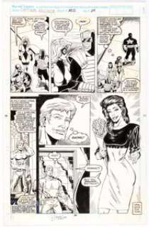 Ron Lim and Danny Bulanadi Captain America #382 Story Page 18 Original Art (DC, 1991). This story was the - | Heritage