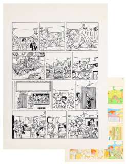 Craenhals | Les 4As, planche n°36 à l’encre de Chine de… | AZ auction