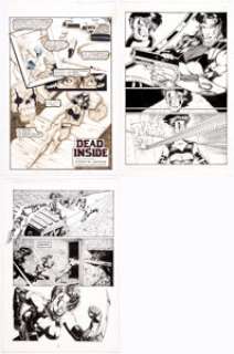 Everette Hartsoe, Richard Pollard, and others - Razor Story Page Original Art Group of 6 (1993-1994). Razor was - | Heritage